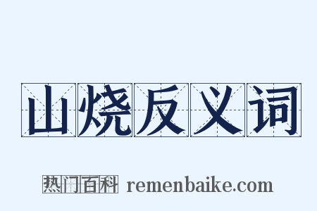 山烧反义词是什么意思的图片